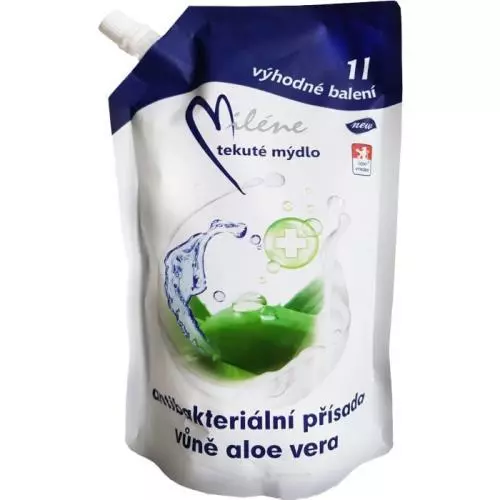 Miléne tekuté mýdlo 1L Antibakteriální Aloe Vera