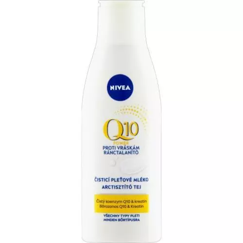 Nivea čisticí pleťové mléko 200ml Q10 proti vráskám