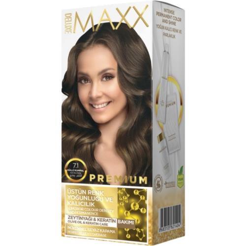 Maxx Deluxe Premium Barva na vlasy Středně popelová blond 7.1