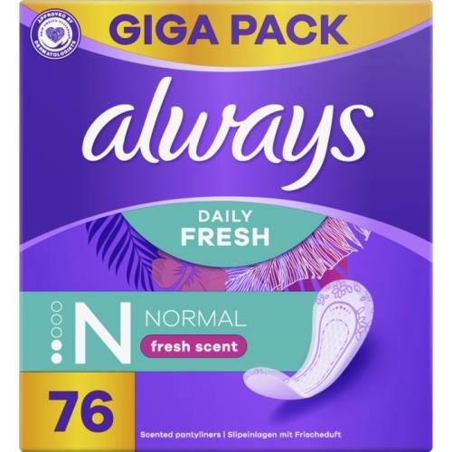 Always intimky daily fresh normal fresh scent 76ks