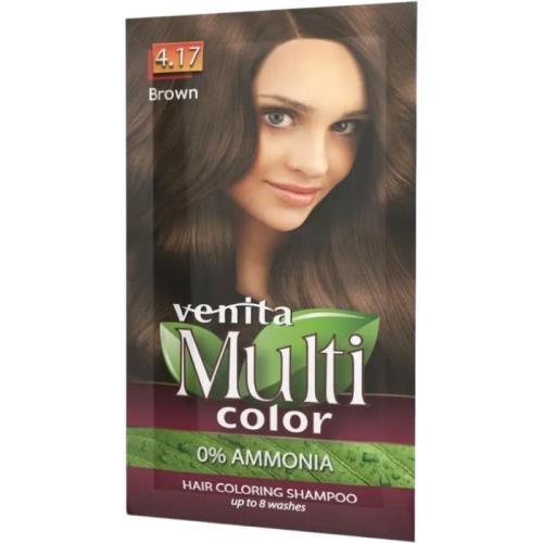 Multicolor barvící šampon na vlasy 40g 4.17 hnědý