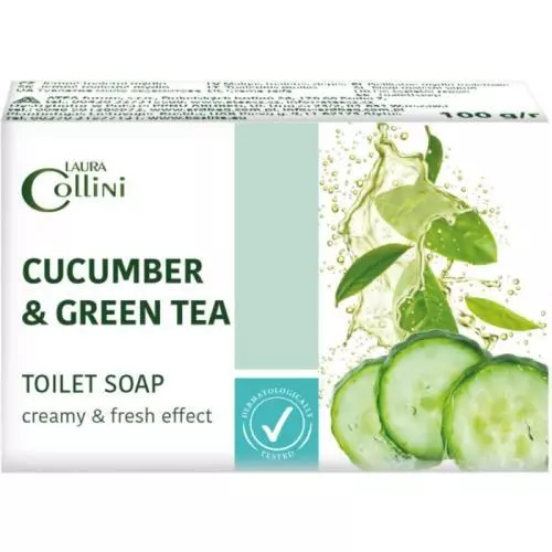 Laura Collini mýdlo 100g Cucumber & Green Tea
