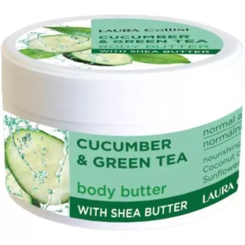 Laura Collini tělové máslo 250ml Cucumber & Green tea