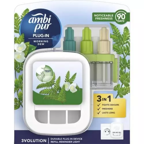 AmbiPur 3vol strojek + náplň morning dew 20ML