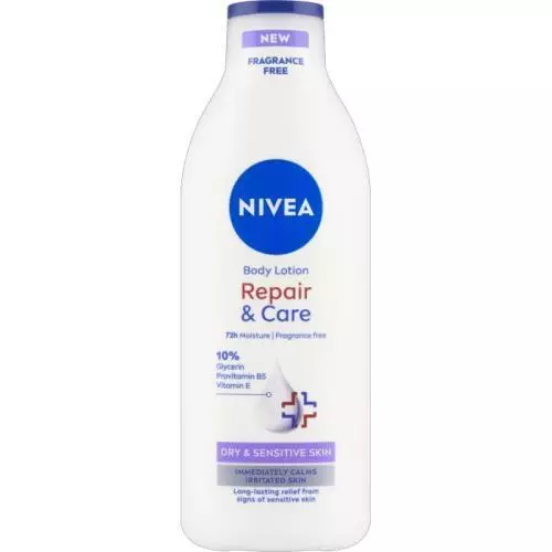 Nivea tělové mléko 400ml Repair&Care Sensitive