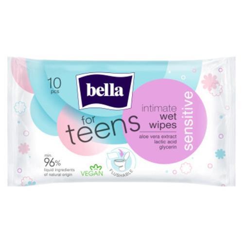Bella Teens intimní ubrousky 10ks Sensitive