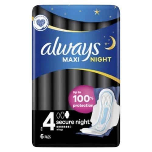 Always vložky maxi secure night (s4) 14ks