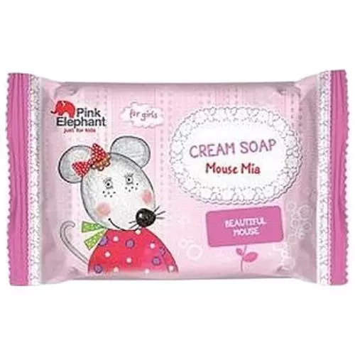 Pink Elephant Detské krémové tuhé mýdlo myška mia 90g