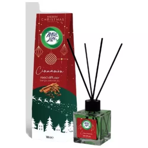 Miss Life Bamboo vonné tyčinky cinnamon 100ml