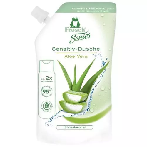 Frosch Senses Sprchový gel aloe vera (náplň) 500ml