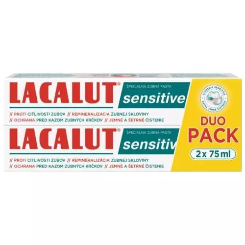 Lacalut Zubní pasta sensitive duopack @2x75ml