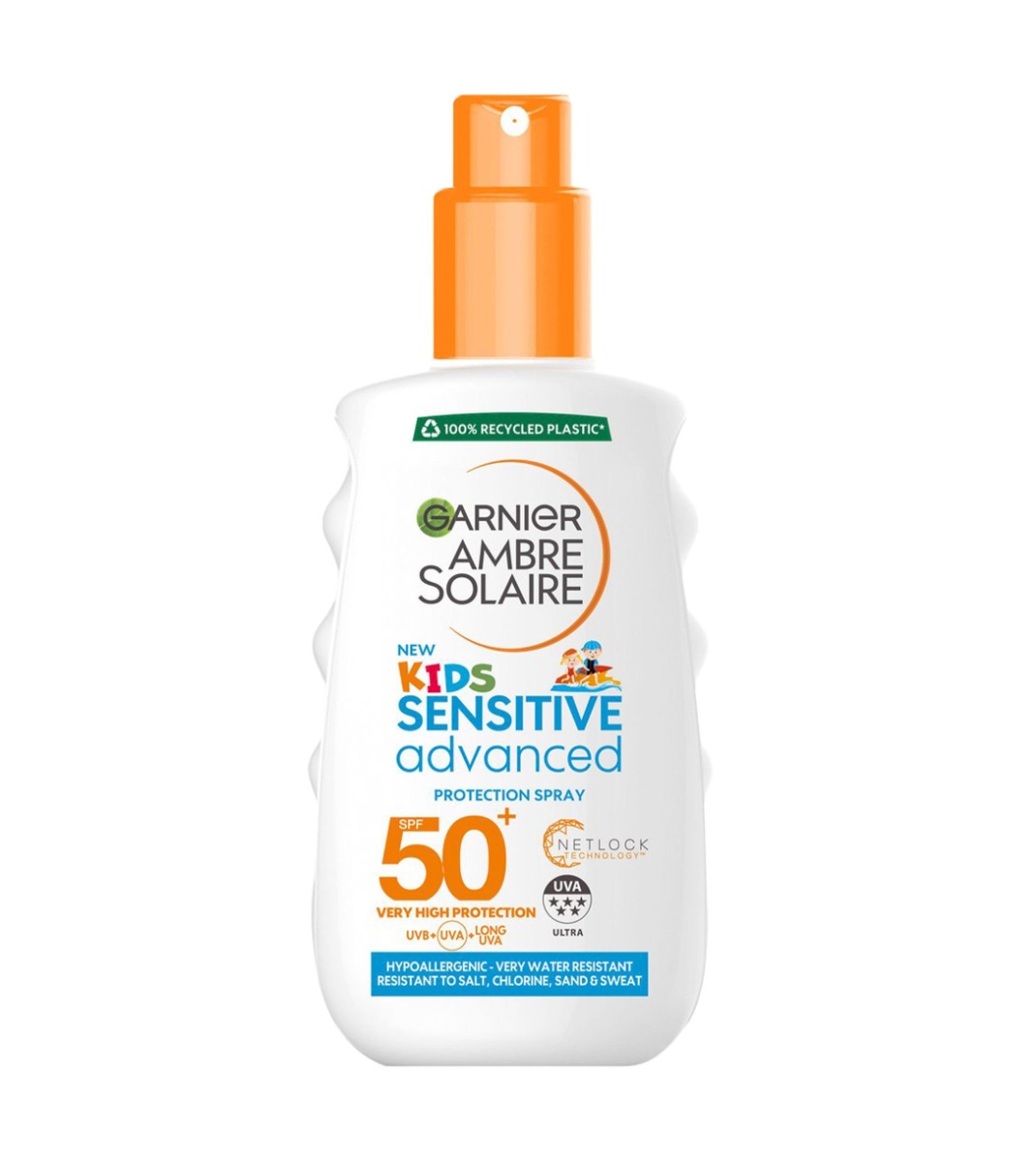 Garnier Ambre Solaire Kids Sensitive Advanced ochranný sprej SPF50+ 150ml
